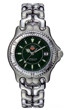 TAG Heuer S/EL Quartz 33 Stainless Steel / Green / Bracelet